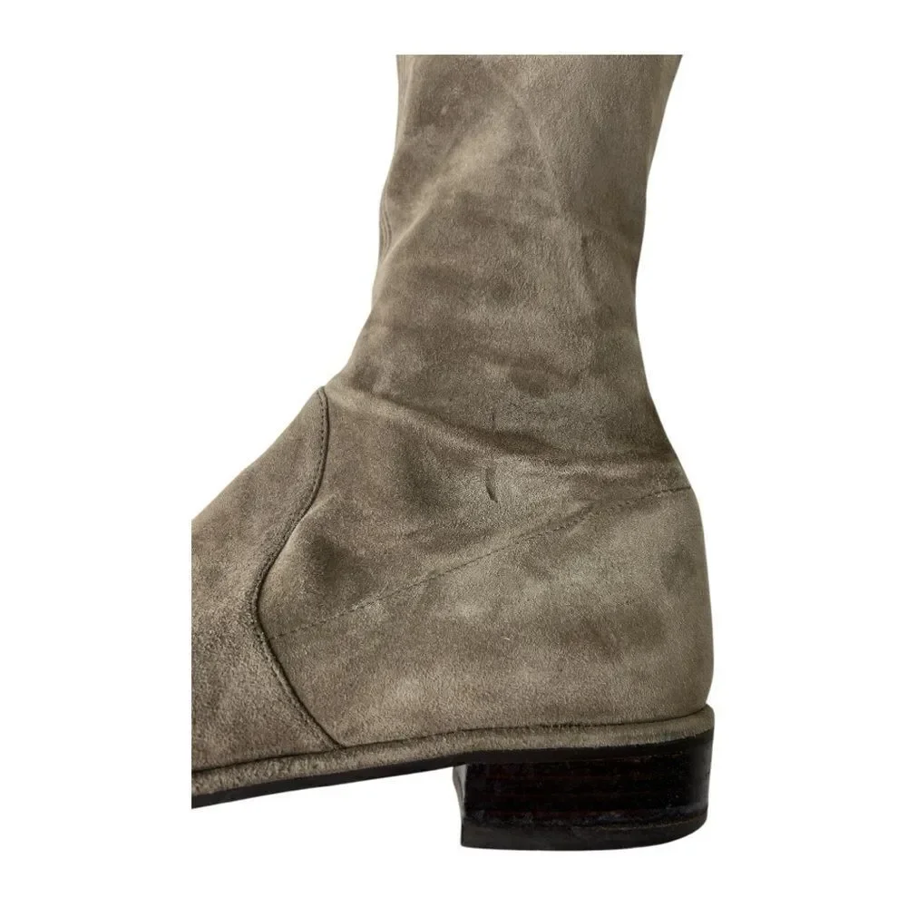 Stuart Weitzman Lowland Light Brown Suede Over the Knee Boots‎ Sz 9.5